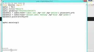 grid and place to change label position in python