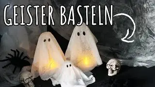 Geister basteln | DIY Halloween Idee - Talu.de
