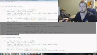 Multiple Windows/Frames in Tkinter GUI with Python - Tkinter tutorial Python 3.4  p. 4