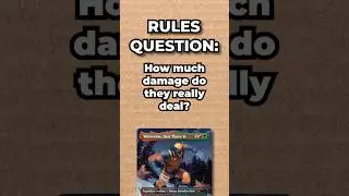 Trample + Doubling Damage - Rules Question