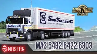🚛Обзор МАЗ 5432 от Виталия Иванушкина  для Euro Truck Simulator 2 1.38🚛