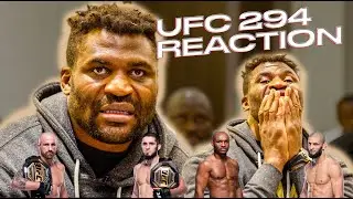 Francis Ngannou reacts to UFC 294 | Usman vs Chimaev | Makhachaev vs Volkanovski ahead of Fury fight