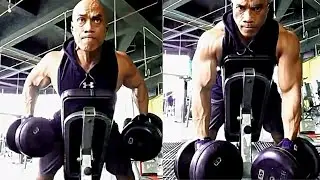 Latihan Otot Back Di Gym Menggunakan Dumbbell