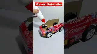 Make a Car with Colgate Box #shorts #theprince #car #viralshorts #theprincecardboard