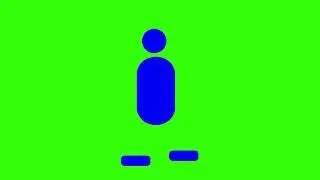 walking cycle Loading green screen animation