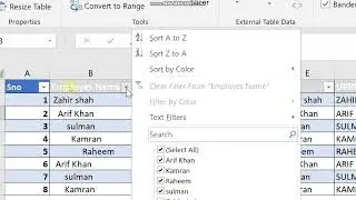 Excel table tutorial for beginners from basics to advance