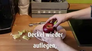 Schnelles Rezept für einen Marzipanbratapfel aus der Mikrowelle