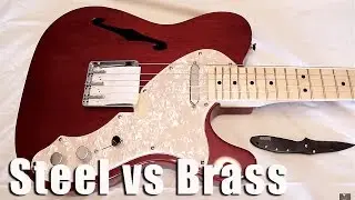 Steel vs Brass Guitar Saddles - Tone Comparison!