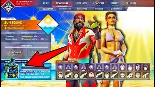 All SUN SQUAD Collection Event LEAKS in Apex Legends (All Legendary Skins + Caustic Prestige Skin)