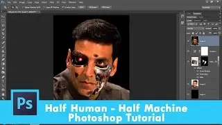 60. [Ps] Terminator Effect  - Photoshop Tutorial [In Hindi/Urdu]