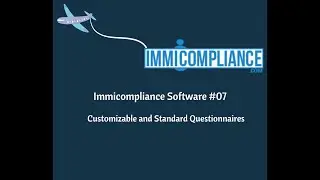 Customizable and Standard Questionnaires | Immicompliance software
