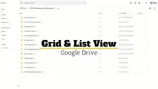 Google Drive: Grid & List View