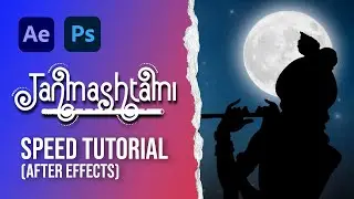 Speed Motion Graphics Tutorial "Happy Janmashtami" | Intermediate Level