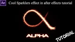 After effects tutorial - cool sparklers handwriting effect || trapcode particular particles tutorial
