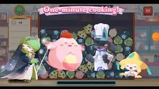 Pokémon cafe remix - play one minute cooking 🍳🔪 countdown with Flareon