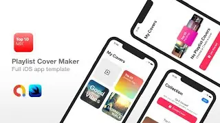 Playlist Cover Maker - SwiftUI & Xcode Source Code | AdMob Ads in SwiftUI | SwiftUI App Template
