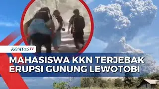 Erupsi Gunung Lewotobi Laki-laki, Viral Video Mahasiswa yang KKN Lari Selamatkan Diri