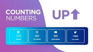 Counting up Number Animation JQuery Plugin | CounterUp to Animate Number Count from Zero to Value