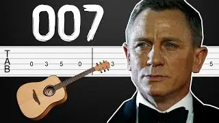 James Bond Theme (007) Guitar Tabs, Guitar Tutorial, Guitar Lesson