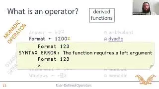 User-Defined Operators - Dyalog Webinar with Adám Brudzewsky