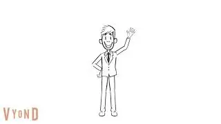 A close up look of a Whiteboard Animation character