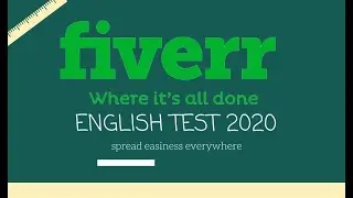 Fiverr English test question and Answer 2020 || Bitica Soft