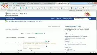 Aadhar No does not have verified Mobile