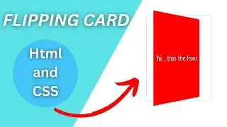 Easy flip card tutorial  for beginners || Learn the Basics || #html5 #css3 #webdevelopment