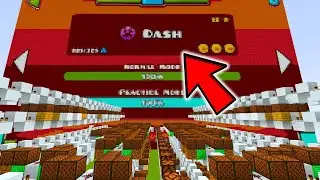 Geometry Dash 2.2 на нотных блоках в майнкрафте!