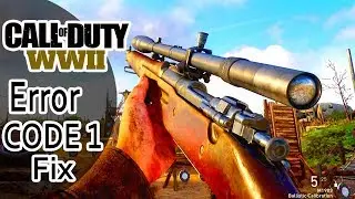 ✅COD WW2 Error Code 1 Fix (100% Working)