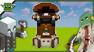 How to Build a Pillager Outpost Watchtower in Minecraft