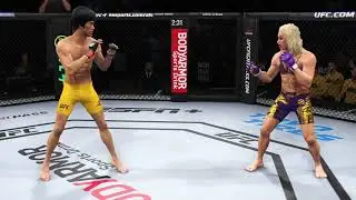 UFC 4 | Bruce Lee vs. Elle Matthews (HOT MODEL)  (EA Sports UFC 4)