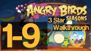 Angry Birds Seasons Abra-Ca-Bacon 1-9 Level 3 Star Walkthrough | WikiGameGuides