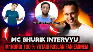 MC SHURIK INTERVYU M1NORDI 100 % YUTADI RUSLAN FAN EMINAM UZBOOM BILAN BATTLEGA CHIQAMAN !!!