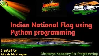 Indian National Flag using Python