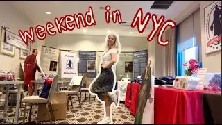 weekend in nyc: internship work, french consulate dinner, regency era dinner | vlog