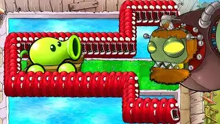 Plants Vs Zombies Hybrid Hack - 999 Cannon Pea vs 999 Football Zombie  vs Dr.Zomboos