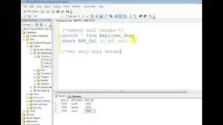 How to remove null values in sql select query