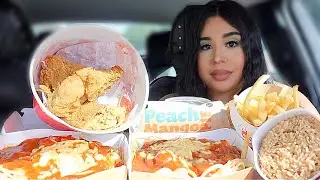 EATING JOLLIBEE MUKBANG! Fried Chicken, Jolly Spaghetti, Adobo Rice, Pie, Gravy Filipino Fast Food