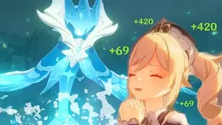 HEAL TO KILL: Ocean-hued Barbara vs Oceanid [Genshin Impact]