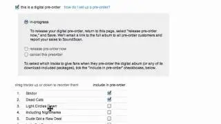 bandcamp pre-order