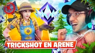 Getting a Victory Royale with a trickshot in a no-build arena on Fortnite... Road Unreal