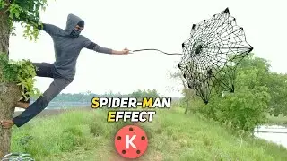 Spider-Man Effect in KineMaster | cinematic intro | Kinemaster VFX | spiderman web shooting effect