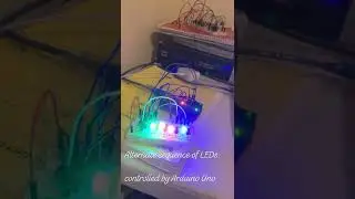 Alternate sequence of LEDs controlled by Arduino Uno