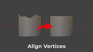 How to Align Vertices in Blender ( Easy Tutorial )