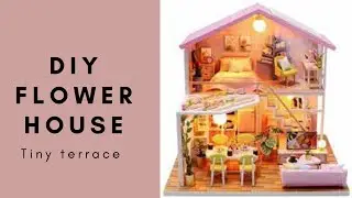 DIY Miniature Dollhouse Kit | Flower house