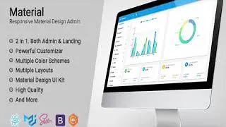 Material Design React Admin with Bootstrap | Themeforest Website Templates and Themes