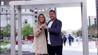 Surprise proposal video and photo shoot at Love Park Philadelphia by Vikrant Photography