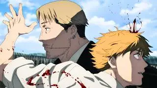 Kishibe vs Denji and Power - Chainsaw Man Episode 10 [Full Fight 1080p]