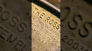 Vintage "The Ross Sprinkler Co." Metal Watering Nozzle 🅵🅸🅽🅳 (2006)